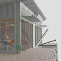 Concept drawing of a bushfire resistant house