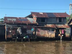 House in flooded area