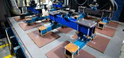 CAAV- Alstom_Worthington Rail experimental setup in the structural testing lab