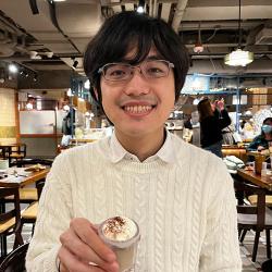 Yuya Yanai in a cafe