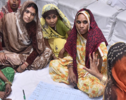 Group of women conduction learning session