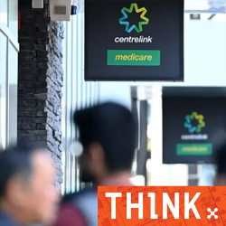 Centrelink shop sign