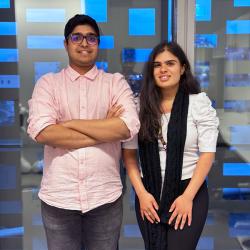 Gitarth and Saloni, the Intelligent scanners team