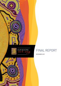 Cover of Our Booris Our Way report