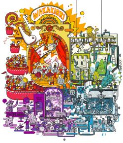 A poster for the Wakakirri high school music festival.
