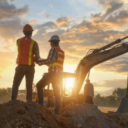 Workers on site