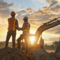 Workers on site 