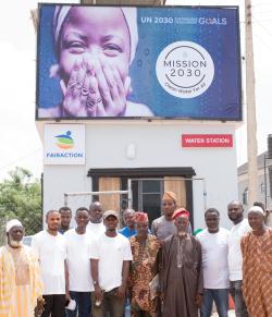 Photo of Nigerian borehole launch