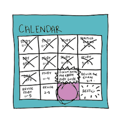 Blue calendar