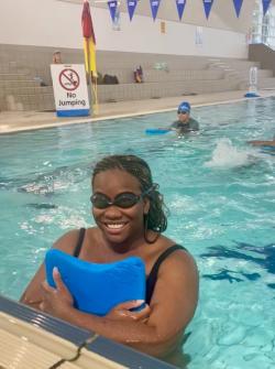 Angelica Ojinnaka-Psillakis at Mount Druitt pool 