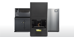 3 machines that make up the Markforged Metal X system, including printer, wash, and sinter-2