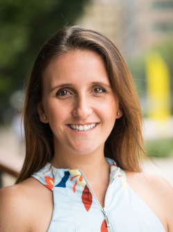Portrait shot of Natalina Zlatevska smiling to camera