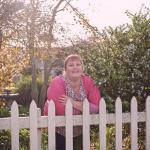 nurse in her garden