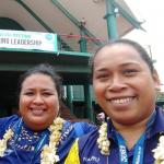 Moralene Capelle and colleague