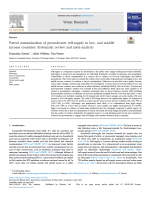 Cover for Faecal contamination of groundwater self-supply in low- and middle income countries: Systematic review and meta-analysis