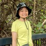 trang hong hoang on a bushwalk