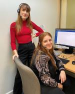 Freya Hine and Evelyn Ntoumbos at Marrickville Legal Centre