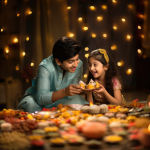 Image of siblings celebrating Raksha Bandhan