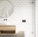 Ceramic white bathroom