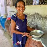 Woman carrying water