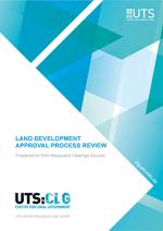 Land Development Approval Process Review Title Page