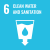 Icon for SDG 6 Clean water and sanitation